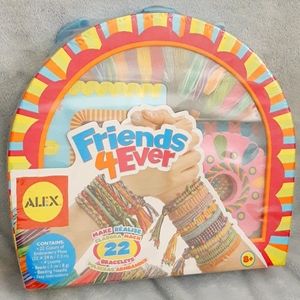 Alex Toys Friends 4 Ever Friendship Bracelet Making Kit, Makes 22 Bracelets NEW